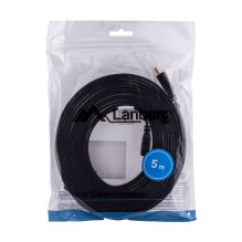 Lanberg CA-HDMI-21CU-0050-BK HDMI kabelis 5 m HDMI A tipo (standartinis) juodas Lanberg CA-HDMI-21CU-0050-BK HDMI kabelis 5 m HDMI A tipo (standartinis) juodas