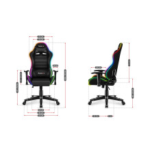 ŽAIDIMŲ KĖDĖ VAIKAMS HUZARO RANGER 6.0 RGB MESH