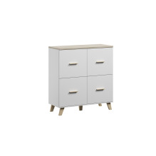 Cama sideboard LOTTA 110 4D white + sonoma oak Cama sideboard LOTTA 110 4D white + sonoma oak