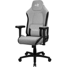 „Aerocool CROWNASHGR“, ergonomiška žaidimų kėdė, reguliuojamos pagalvėlės, „AeroWeave“ technologija, pilka