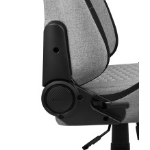 „Aerocool CROWNASHGR“, ergonomiška žaidimų kėdė, reguliuojamos pagalvėlės, „AeroWeave“ technologija, pilka