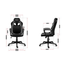 Huzaro FORCE 2.5 GREY MESH žaidimų krėslas su tinklelio sėdyne, juodas, pilkas Huzaro FORCE 2.5 GREY MESH žaidimų krėslas su tinklelio sėdyne, juodas, pilkas