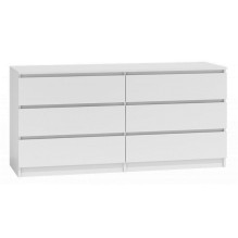 Topeshop M6 140 BIEL 2X3 chest of drawers Topeshop M6 140 BIEL 2X3 chest of drawers