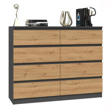 Topeshop M8 120 ANT / ART KPL chest of drawers Topeshop M8 120 ANT / ART KPL chest of drawers