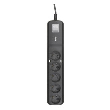 LESTAR LV530W 2,5M surge protector Black, Grey 5 AC outlet(s) 2.5 m LESTAR LV530W 2,5M surge protector Black, Grey 5 AC outlet(s) 2.5 m