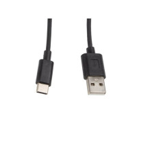 LANBERG USB 2.0 TYPE-C(M)-AM kabelis, 1 m, juodas