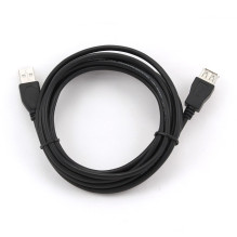 Gembird USB 2.0 AM / FM USB kabelis, 3 m, juodas