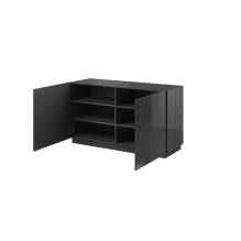 Cama sideboard 2D REJA graphite grey gloss / graphite grey gloss Cama sideboard 2D REJA graphite grey gloss / graphite grey gloss