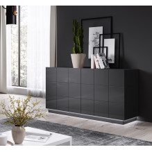 Cama sideboard 2D REJA graphite grey gloss / graphite grey gloss Cama sideboard 2D REJA graphite grey gloss / graphite grey gloss