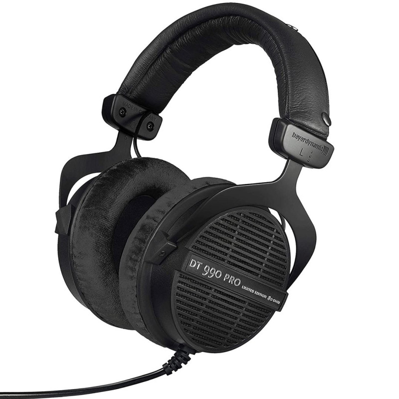 Beyerdynamic DT 990 PRO 80 Ω juodos riboto leidimo studijinės ausinės