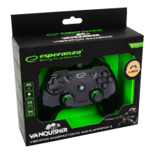 Esperanza EGG110K žaidimų valdiklis, žaidimų pultas, kompiuterinis, PlayStation 3, analoginis / skaitmeninis, USB 2.0, j