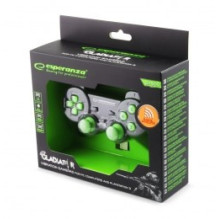 Esperanza EGG108G žaidimų valdiklis, juodas, žalias, USB 2.0, analoginis / skaitmeninis kompiuteris, Playstation 3 Esperanza EGG108G žaidimų valdiklis, juodas, žalias, USB 2.0, analoginis / skaitmeninis kompiuteris, Playstation 3