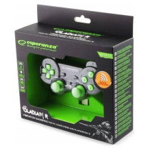 Esperanza EGG108G žaidimų valdiklis, juodas, žalias, USB 2.0, analoginis / skaitmeninis kompiuteris, Playstation 3 Esperanza EGG108G žaidimų valdiklis, juodas, žalias, USB 2.0, analoginis / skaitmeninis kompiuteris, Playstation 3