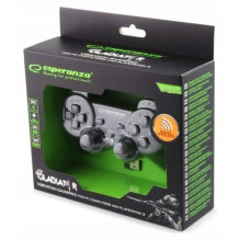 Esperanza EGG108K žaidimų valdiklis, juodas, USB 2.0, analoginis / skaitmeninis, PC, Playstation 3 Esperanza EGG108K žaidimų valdiklis, juodas, USB 2.0, analoginis / skaitmeninis, PC, Playstation 3