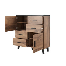 Cama indauja LOTTA 110 2D4S wotan ąžuolas / matinė juoda Cama indauja LOTTA 110 2D4S wotan ąžuolas / matinė juoda