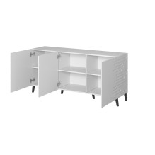 Komoda NOVA 155x40x72 balta matinė Komoda NOVA 155x40x72 balta matinė