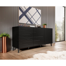 Nova chest of drawers 155x40x72 Black Mat Nova chest of drawers 155x40x72 Black Mat