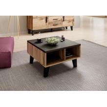 Cama LOTTA 60 coffee table wotan oak / mat black Cama LOTTA 60 coffee table wotan oak / mat black