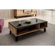 Cama LOTTA 110 coffee table wotan oak / mat black Cama LOTTA 110 coffee table wotan oak / mat black