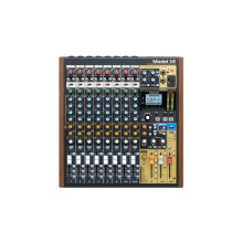 „Tascam Model 12“, 12 kanalų, 20–20000 Hz, juoda, medinė „Tascam Model 12“, 12 kanalų, 20–20000 Hz, juoda, medinė