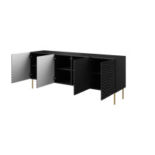 HOLE chest 190x40.5x74.5 cm matte black HOLE chest 190x40.5x74.5 cm matte black