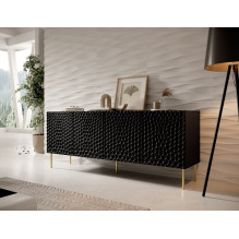HOLE komoda 190x40.5x74.5 cm matinė juoda HOLE komoda 190x40.5x74.5 cm matinė juoda