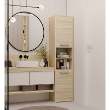 Topeshop S40 SONOMA vonios spintelė, ąžuolo spalvos Topeshop S40 SONOMA vonios spintelė, ąžuolo spalvos