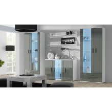 Cama sideboard 120 cm SOHO S7 white / grey gloss Cama sideboard 120 cm SOHO S7 white / grey gloss