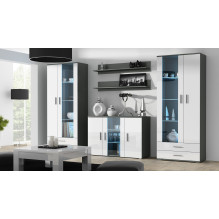 Cama sideboard 120 cm SOHO S7 grey / white gloss Cama sideboard 120 cm SOHO S7 grey / white gloss
