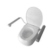 Raising toilet seat with handrails Raising toilet seat with handrails