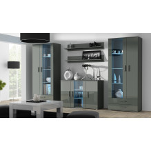 Cama sideboard 120 cm SOHO S7 grey / grey gloss Cama sideboard 120 cm SOHO S7 grey / grey gloss
