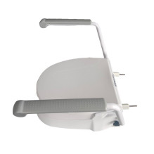 Raising toilet seat with handrails Raising toilet seat with handrails