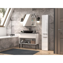 Bathroom cabinet NEL II 31x30x174 cm, white, glossy Bathroom cabinet NEL II 31x30x174 cm, white, glossy