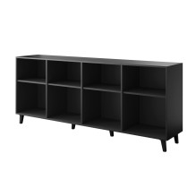 ASTI chest of drawers 200x42x82 black matt ASTI chest of drawers 200x42x82 black matt