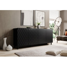 ASTI komoda 200x42x82 juoda matinė ASTI komoda 200x42x82 juoda matinė