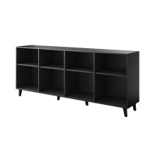 ETNA komoda 200x42x82 juoda matinė