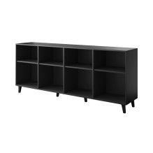 ETNA komoda 200x42x82 juoda matinė + ąžuolo dirbiniai ETNA komoda 200x42x82 juoda matinė + ąžuolo dirbiniai