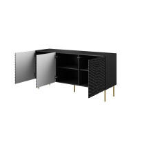 HOLE chest 152x42.5x74.5 cm matte black HOLE chest 152x42.5x74.5 cm matte black