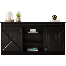Chest of drawers 160x80x35 GRANERO black / black gloss Chest of drawers 160x80x35 GRANERO black / black gloss