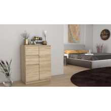 Topeshop 2D2S SONOMA komoda Topeshop 2D2S SONOMA komoda
