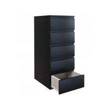 Topeshop W5 BLACK chest of drawers Topeshop W5 BLACK chest of drawers