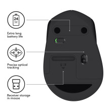PELĖ LOGITECH M330 SILENT PLUS JUODA