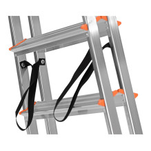 Krause Dopplo double-sided step ladder silver