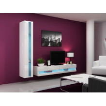 Cama Shelf unit VIGO NEW 180 / 40 / 30 white / white gloss Cama Shelf unit VIGO NEW 180 / 40 / 30 white / white gloss