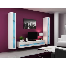 Cama Shelf unit VIGO NEW 180 / 40 / 30 white / white gloss Cama Shelf unit VIGO NEW 180 / 40 / 30 white / white gloss