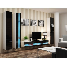 Cama lentyna VIGO NEW 180 / 40 / 30 balta / juoda blizgi Cama lentyna VIGO NEW 180 / 40 / 30 balta / juoda blizgi