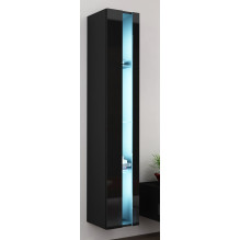 Cama Shelf unit VIGO NEW 180 / 40 / 30 black / black gloss Cama Shelf unit VIGO NEW 180 / 40 / 30 black / black gloss