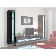 Cama Shelf unit VIGO NEW 180 / 40 / 30 black / black gloss Cama Shelf unit VIGO NEW 180 / 40 / 30 black / black gloss
