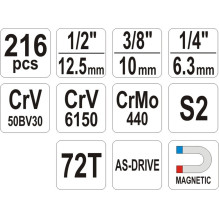 YATO YT-38841 1/4', 3/8',...