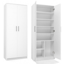 Dokumentų spinta OLIV 2D 74x35x180 cm, balta Dokumentų spinta OLIV 2D 74x35x180 cm, balta